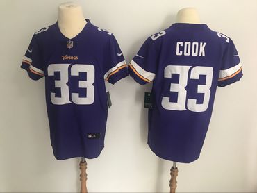 Nike Vikings #33 Dalvin Cook Purple Team Color Men's Stitched NFL Vapor Untouchable Elite Jersey