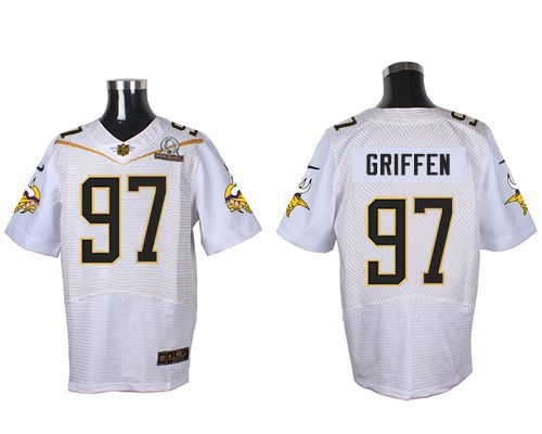 Nike Vikings #97 Everson Griffen White 2016 Pro Bowl Men's Stitched NFL Elite Jersey