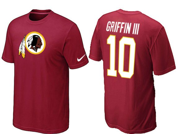 NEW NFL WaShington Redskins 10 Griffiniii Name & Number T-Shirt