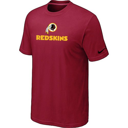 NEW NFL WaShington Redskins Authentic Logo T-Shirt Red