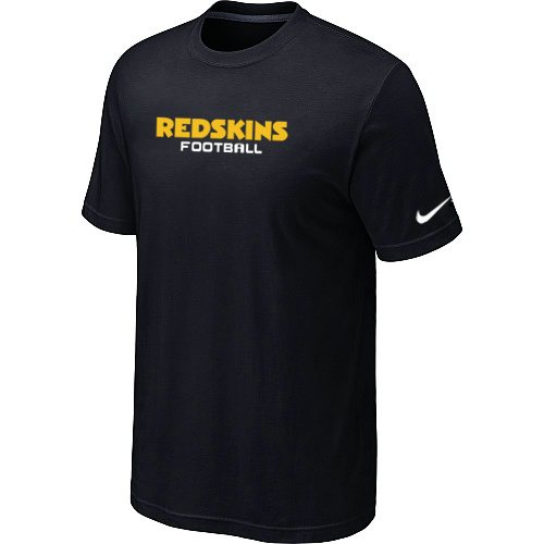 NEW NFL WaShington Redskins Sideline Legend Authentic Font Dri-fit T-Shirt Black