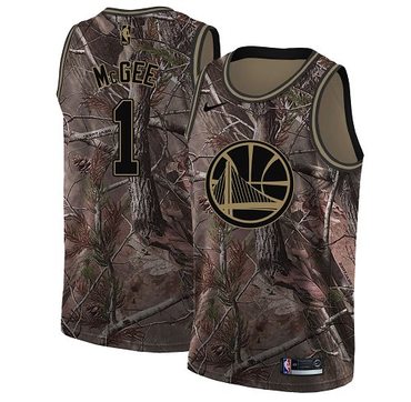 Nike Warriors #1 JaVale McGee Camo NBA Swingman Realtree Collection Jersey