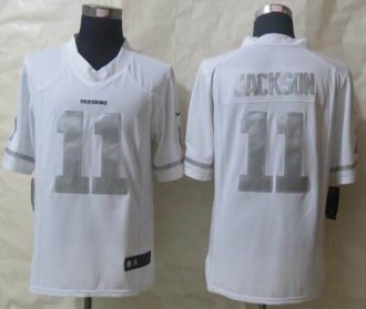 Nike Washington Redskins #11 DeSean Jackson White NFL Limited Platinum Jersey