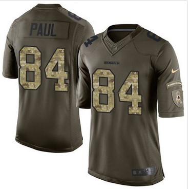 Nike Washington Redskins #84 Niles Paul Green Men's Stitched NFL Limited Salute to Service Jersey