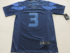 New Wilson  Seattle Seahawks Drenched Limited Jersey - Navy Blue
