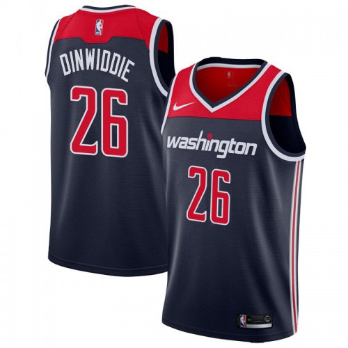 Nike Wizards #26 Spencer Dinwiddie Navy Blue NBA Swingman Statement Edition Jersey
