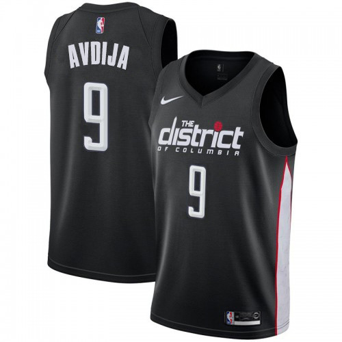 Nike Wizards #9 Deni Avdija Black NBA Swingman City Edition 2018 19 Jersey