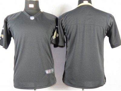 NEW Youth New Orleans Saints Blank Black Portrait Fashion Game Jerseys
