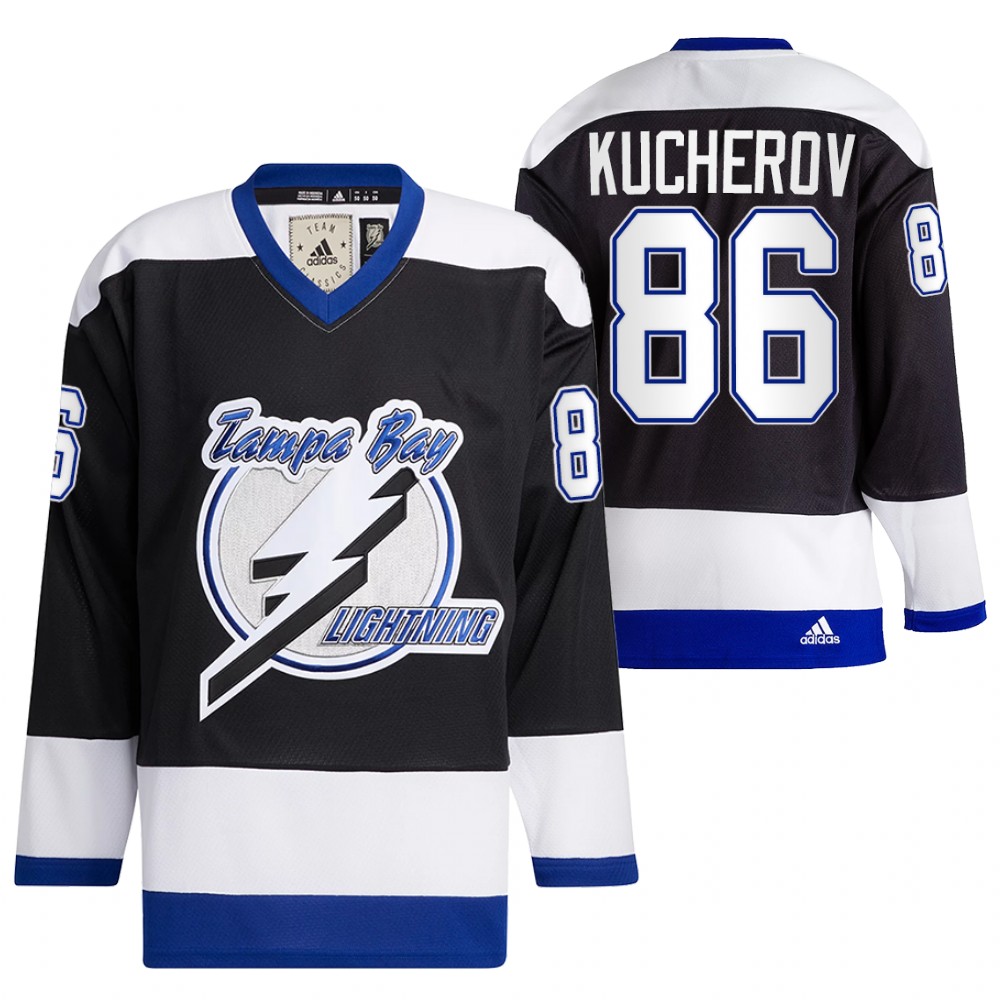 Nikita Kucherov Jersey Tampa Bay Lightning Team Classics Black Heritage