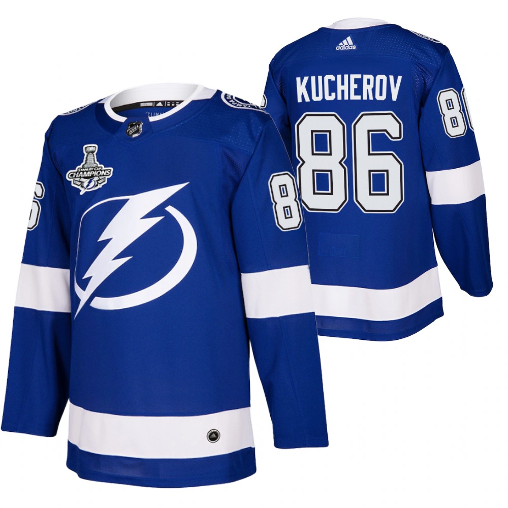 Nikita Kucherov Lightning 2020 Stanley Cup Champions Blue Authentic Home Jersey