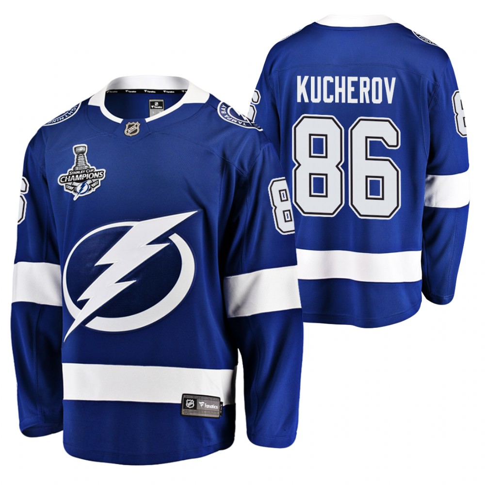 Nikita Kucherov Lightning 2020 Stanley Cup Champions Blue Home Jersey