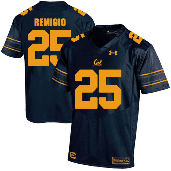 Nikko Remigio California Golden Bears Men's Jersey - #25 NCAA Navy Blue Stitched Authentic