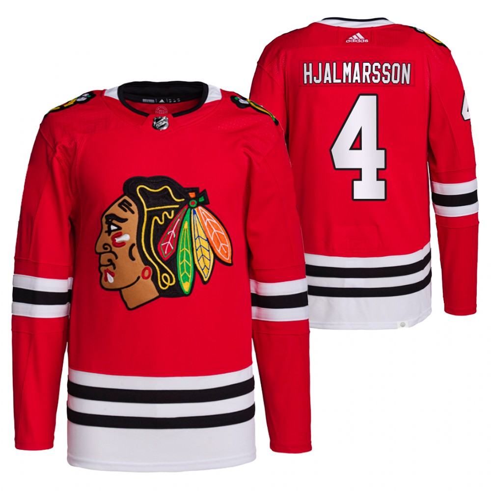 Niklas Hjalmarsson Chicago Blackhawks Red 4 Legacy Night Home Jersey