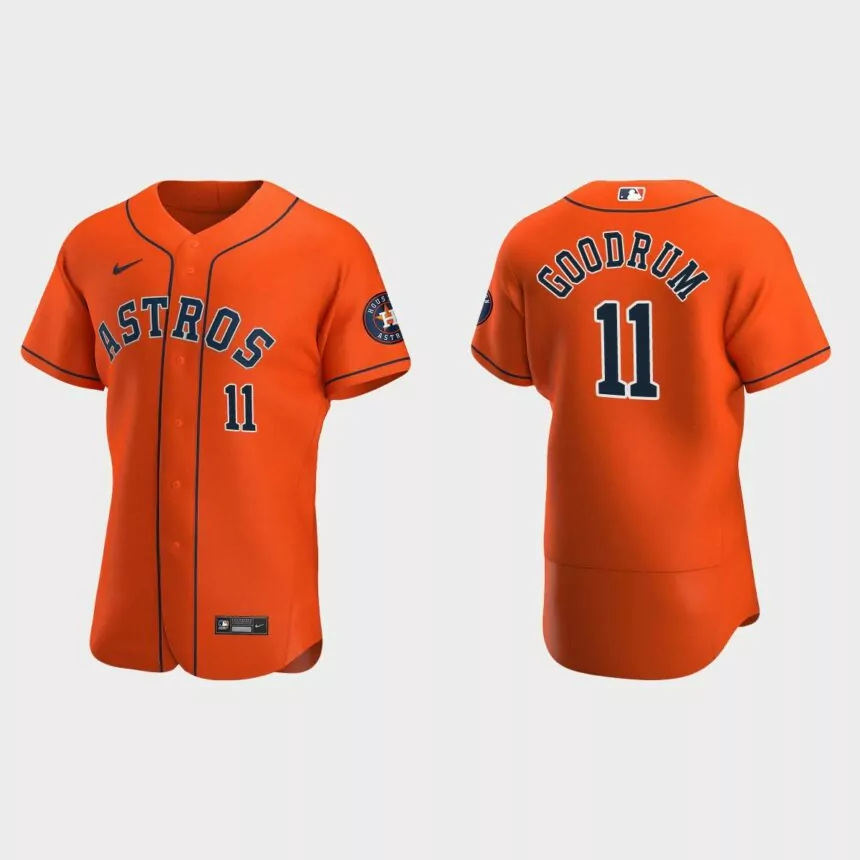 Niko Goodrum Houston Astros Authentic Alternate Jersey – Orange