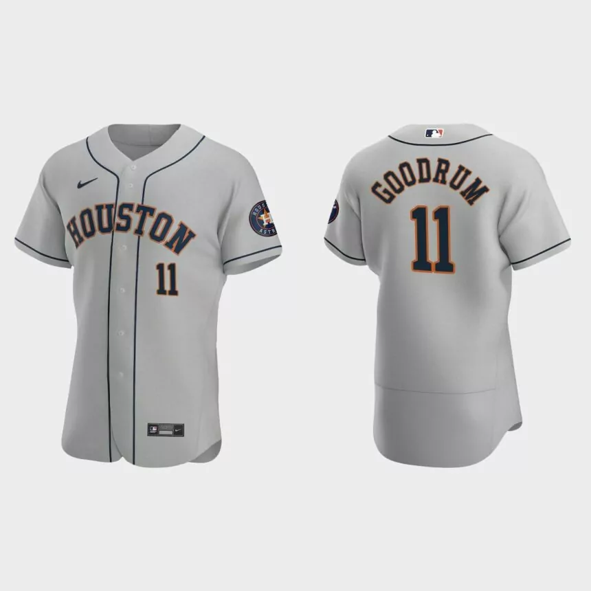 Niko Goodrum Houston Astros Authentic Road Jersey – Gray