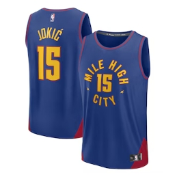 Nikola Jokic Denver Nuggets Fanatics Fast Break Replica Player Jersey - Statement Edition - Blue