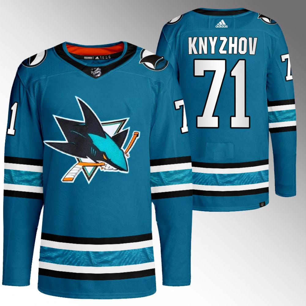 Nikolai Knyzhov San Jose Sharks Teal Home Primegreen Authentic Jersey