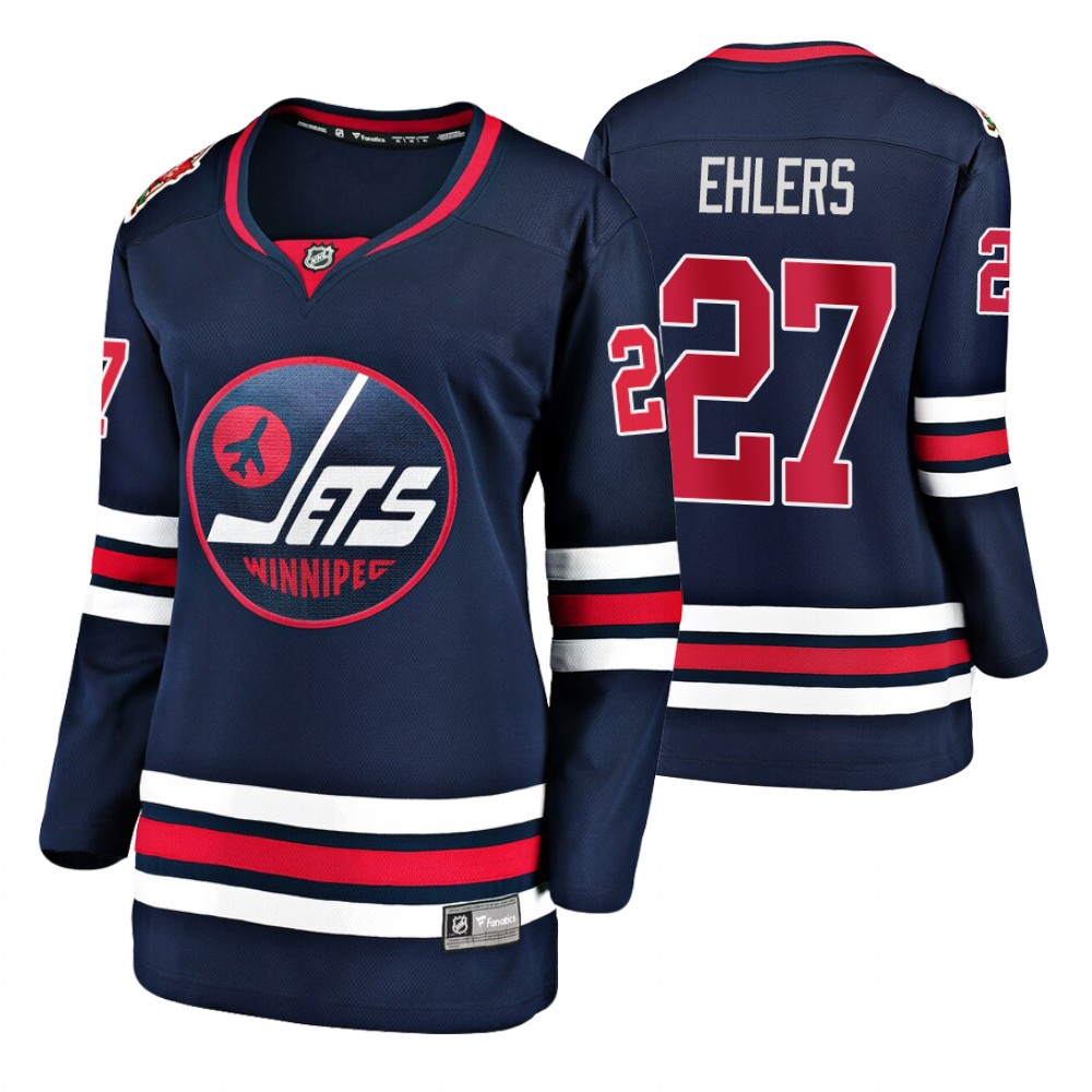 Nikolaj Ehlers Winnipeg Jets Navy 2019 Heritage Classic Breakaway Jersey Women's