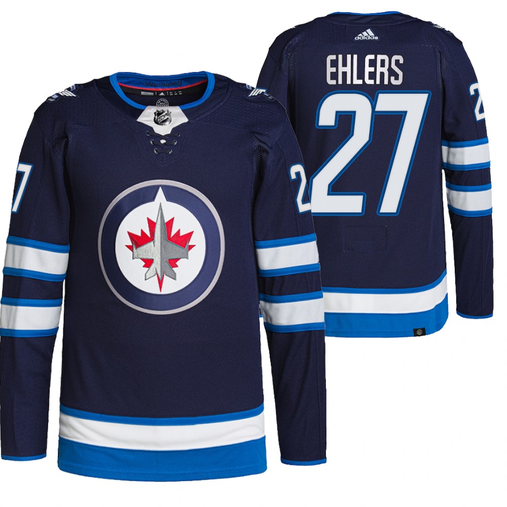 Nikolaj Ehlers Winnipeg Jets Navy Authentic Pro Home Jersey