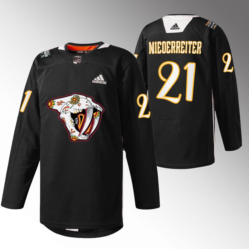Nino Niederreiter Predators Hispanic Heritage 2022 Jersey Black Warmup
