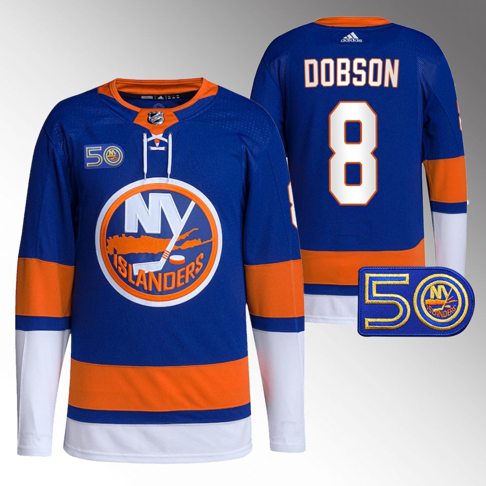 Noah Dobson New York Islanders Royal 50th Anniversary Primegreen Authentic Jersey