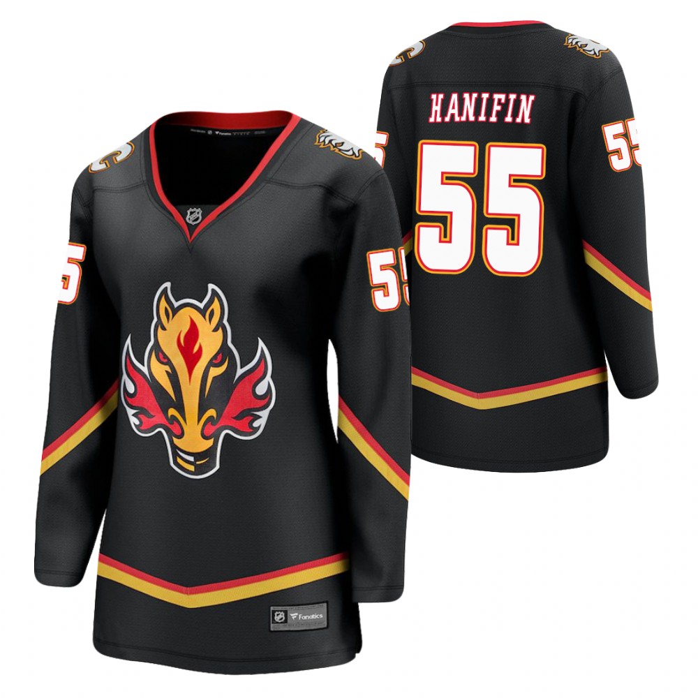 Noah Hanifin Calgary Flames 2021 Special Edition Black Women Jersey