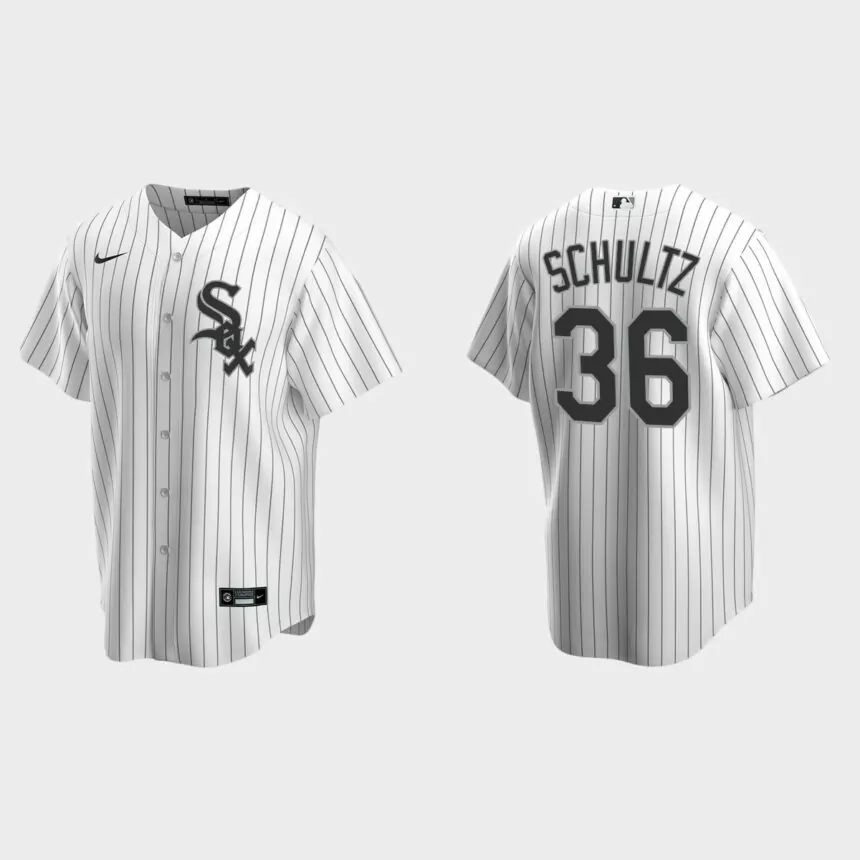 Noah Schultz Chicago White Sox 2022 MLB Draft Home Replica Jersey – White