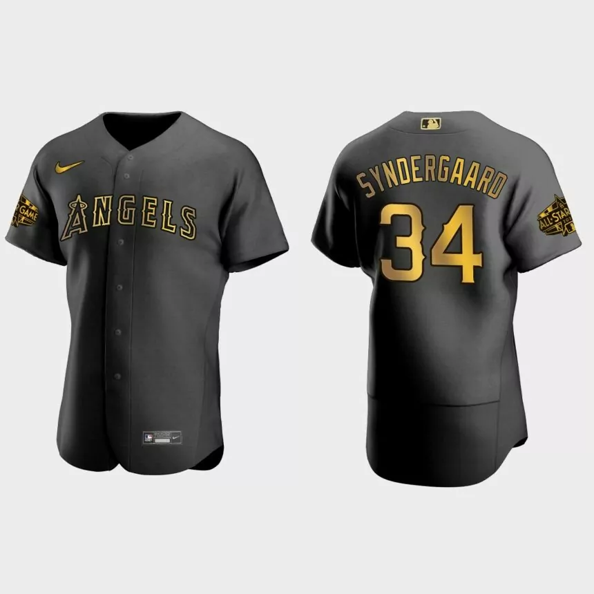 Noah Syndergaard Los Angeles Angels 2022 MLB All-Star Game Authentic Jersey – Black