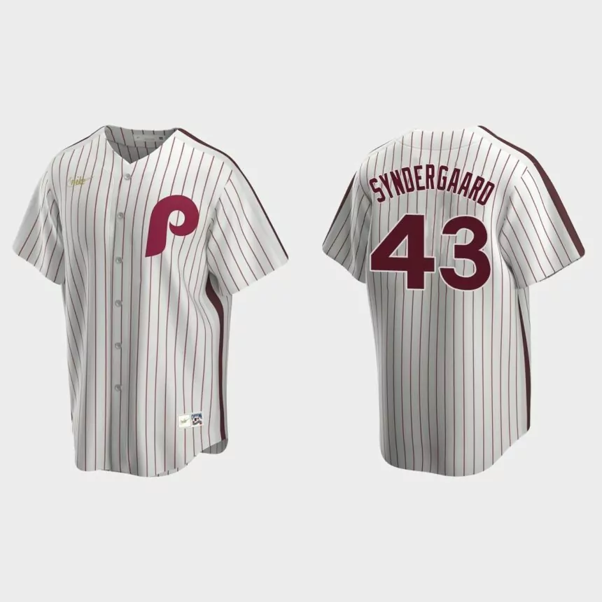 Noah Syndergaard Philadelphia Phillies Cooperstown Collection Home Jersey – White