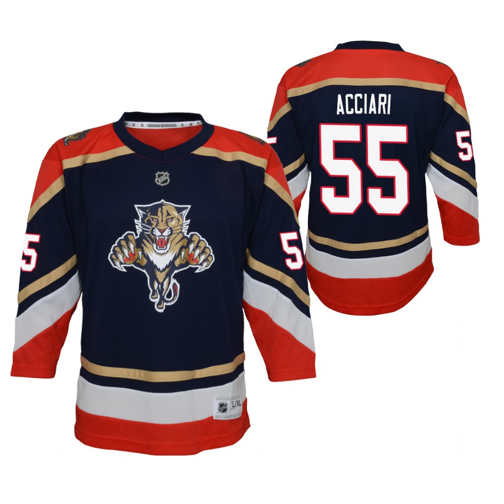 Noel Acciari Florida Panthers 2021 Reverse Retro Navy Youth Jersey Replica