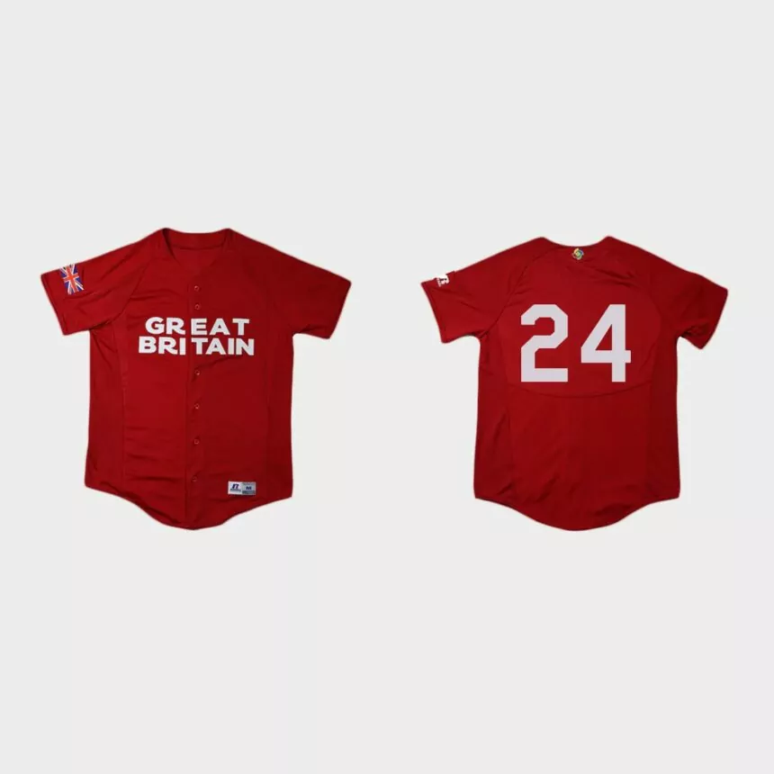 Noelvi Marte Great Britain World Baseball Classic Jersey – Red