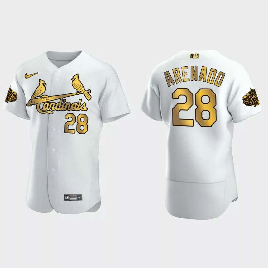 Nolan Arenado St. Louis Cardinals 2022 MLB All-Star Game Jersey – White Gold
