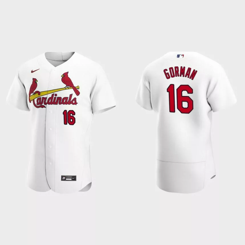 Nolan Gorman St. Louis Cardinals Authentic Home Jersey – White