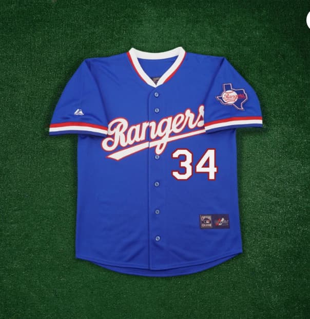 Nolan Ryan 1984 Texas Rangers Cooperstown Men's Alt Blue Throwback Jersey