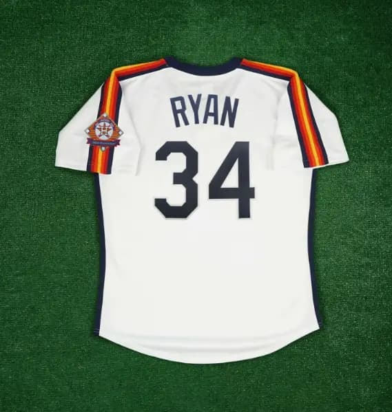 Nolan Ryan 1986 Houston Astros 25th Anniv. Cooperstown Men's Home White Jersey