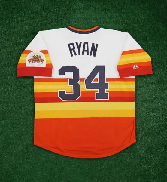 Nolan Ryan 1986 Houston Astros Rainbow Cooperstown Jersey