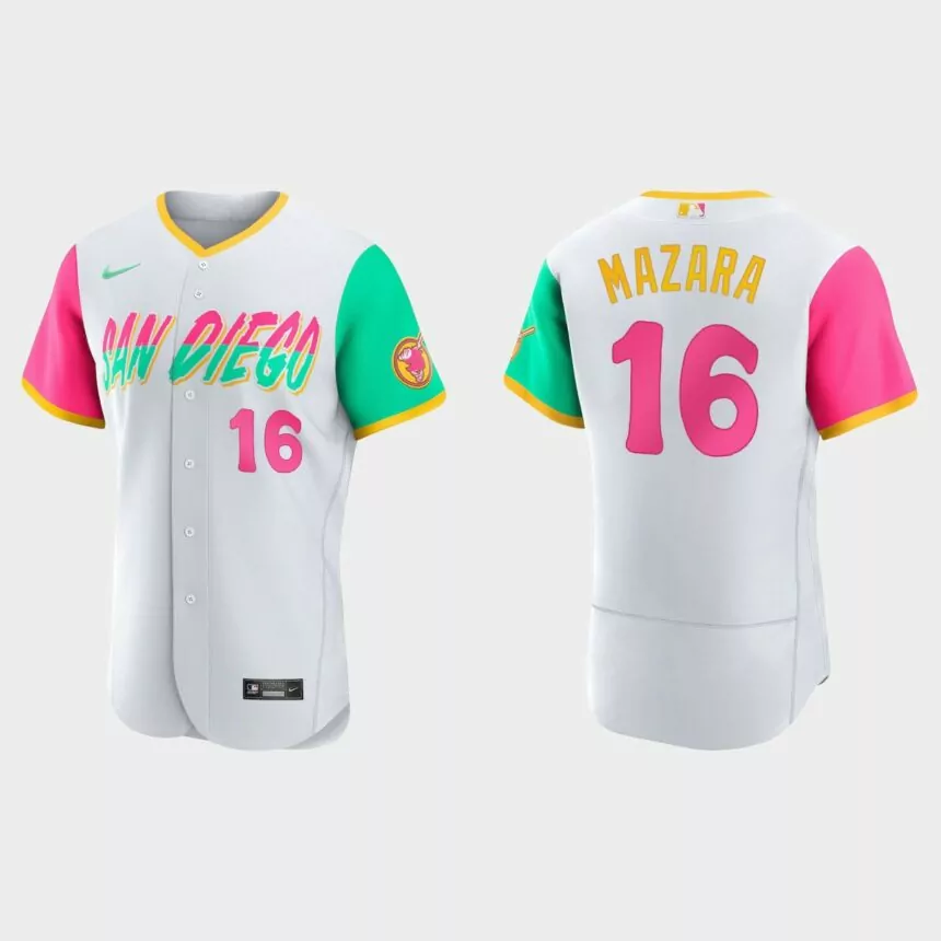 Nomar Mazara San Diego Padres 2022 City Connect Authentic Jersey – White