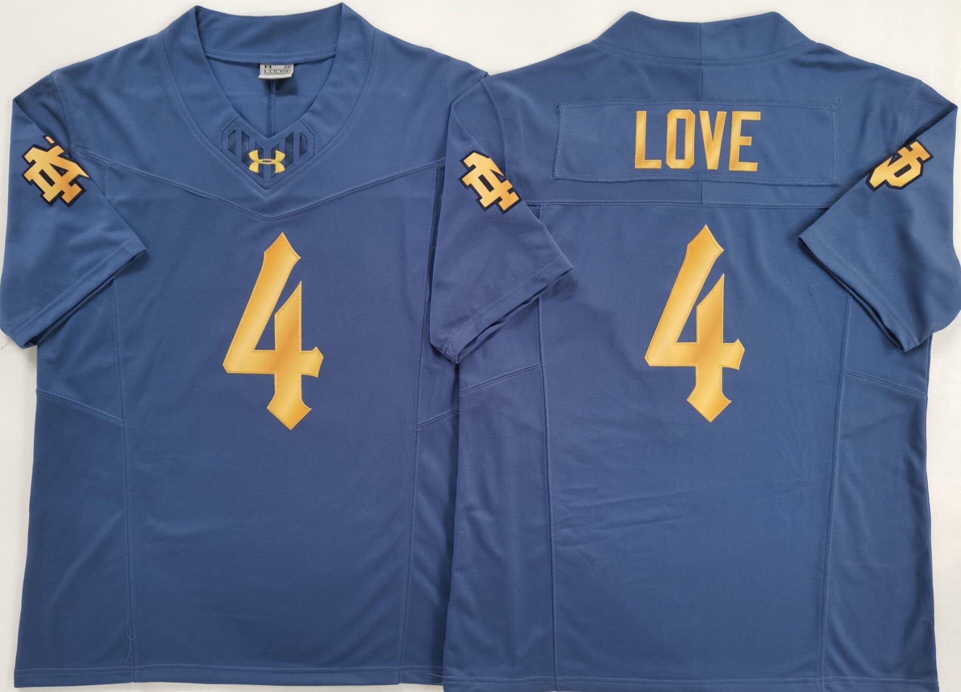Norte Dame Fighting Irish Blue  #4 LOVE