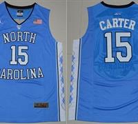 North Carolina #15 Vince Carter Blue Stitched NCAA Jersey