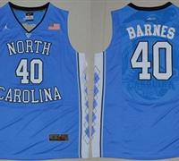 North Carolina #40 Harrison Barnes Blue Stitched NCAA Jersey