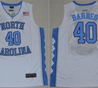 North Carolina #40 Harrison Barnes White Stitched NCAA Jersey