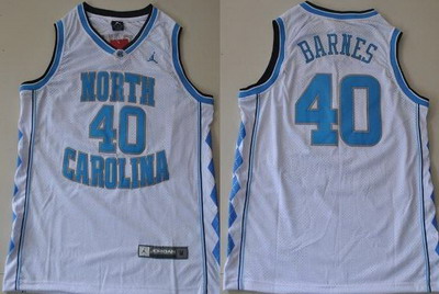 North Carolina 40 Tar Heels Harrison Barnes #40 White College Basketball Jersey