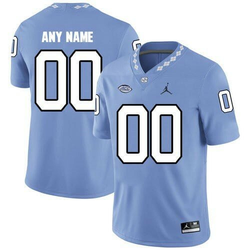 North Carolina Custom Jersey Blue College Football