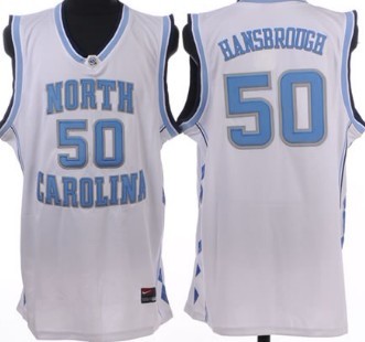 North Carolina Tar Heels #50 Tyler Hansbrough White Authentic Jersey 