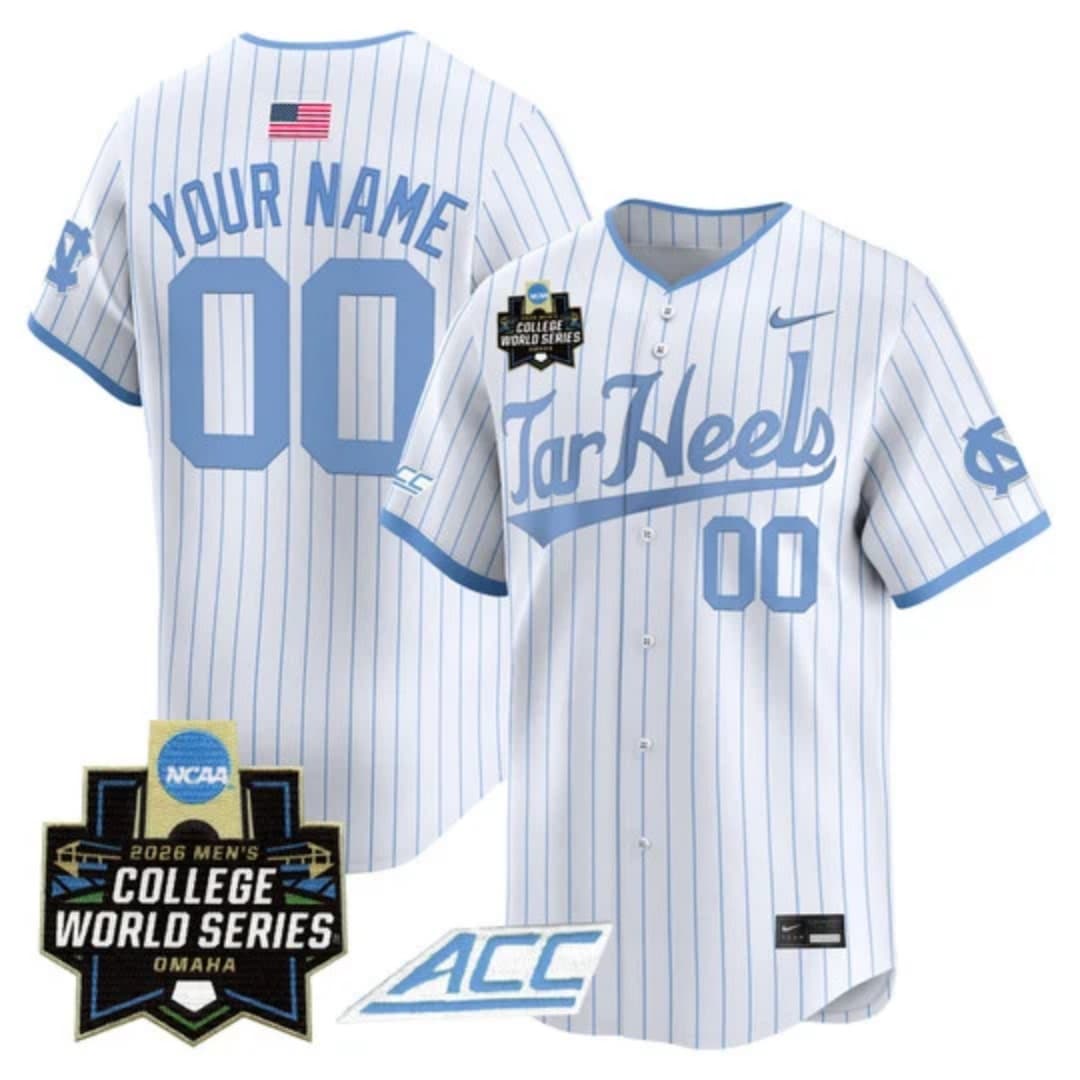 North Carolina Tar Heels 2026 World Series Vapor Premier Limited Custom Jersey -  All Stitched