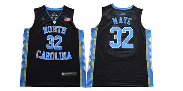 North Carolina Tar Heels 32 Luke Maye Black College Basketball Jersey
