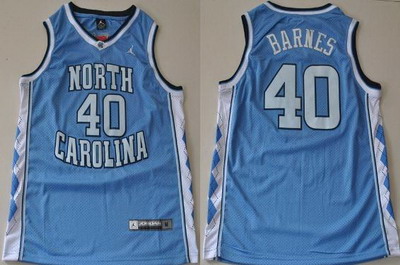 North Carolina Tar Heels Harrison Barnes #40 Light Blue College Basketball Jersey