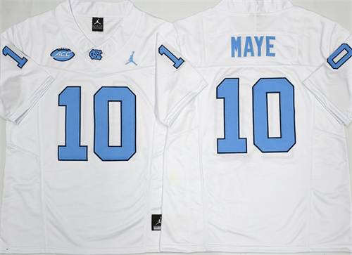 North Carolina Tar Heels White #10 MAYE