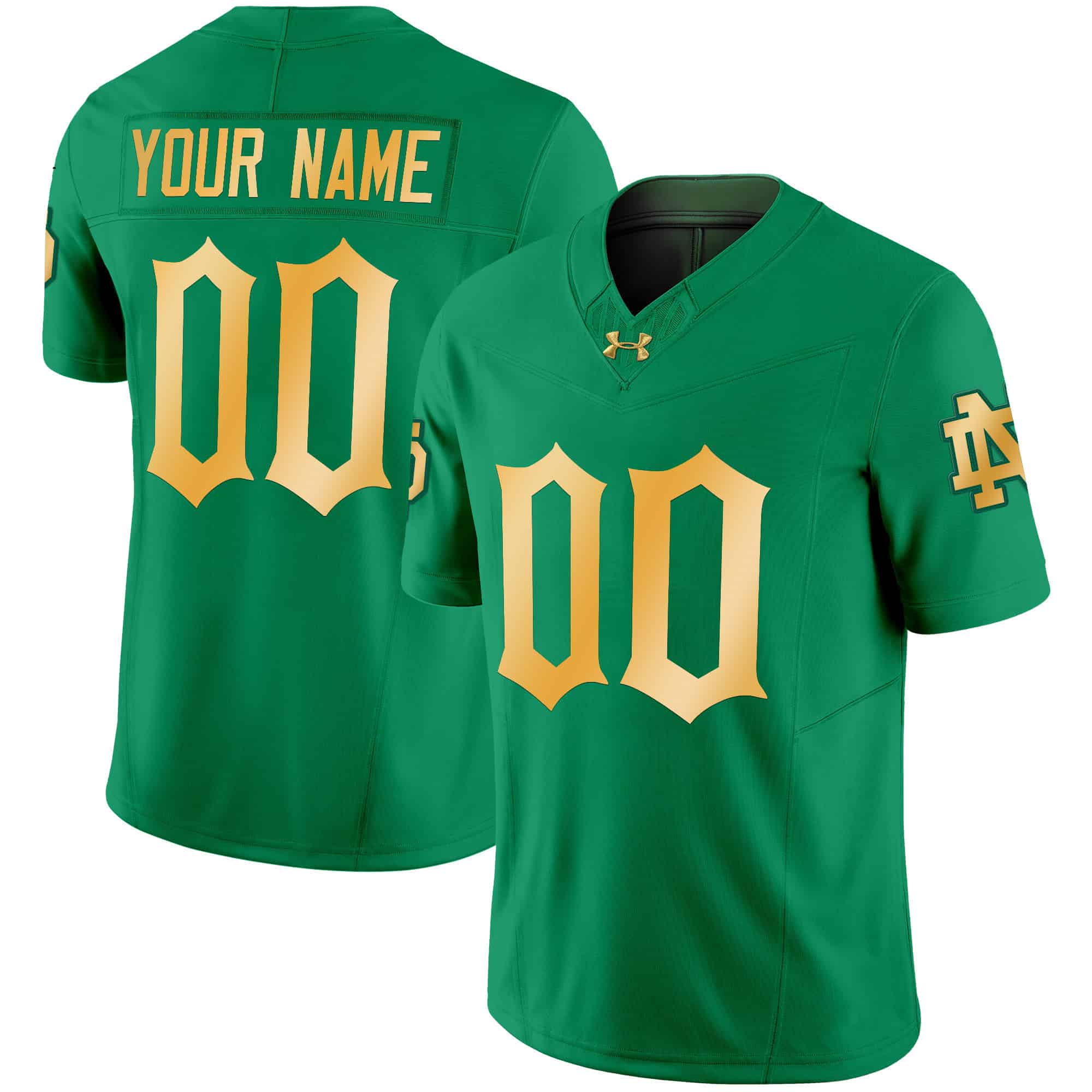 Notre Dame Fighting Irish 2024 Vapor Limited Custrom Jersey – All Stitched  Green