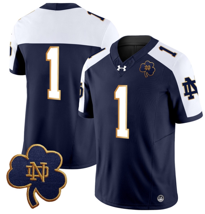 Notre Dame Fighting Irish 2024 Vapor Limited Football  Jersey V3 - All Stitched ALTERNATE #1 no name
